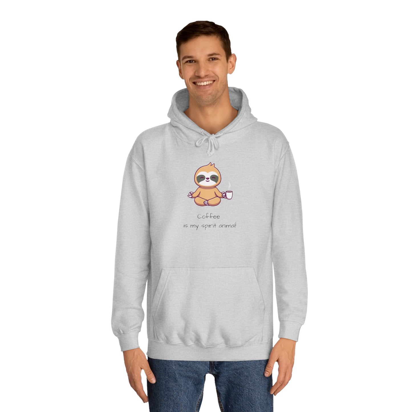 Sloth, Coffee Is My Spirit Animal, Hoodie, Sweatshirt, Sweater, Woman's, Animals