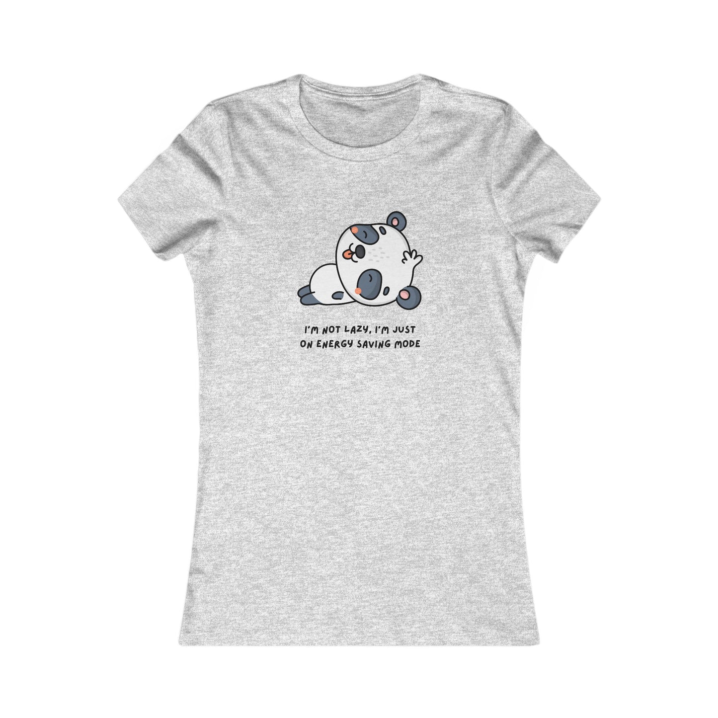 Panda, Women's Favorite Tee, I'm Not Lazy I'm Just On Energy Saving Mode, Animals, T-Shirt, Girls, Anime,