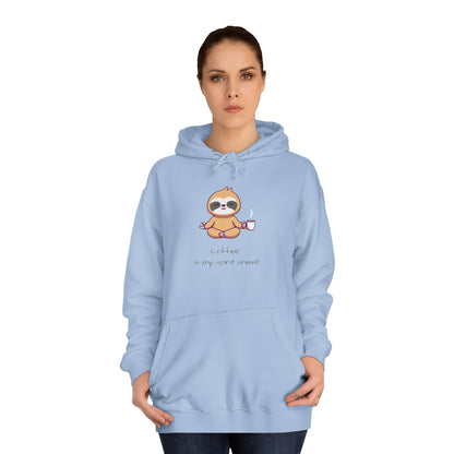 Sloth, Coffee Is My Spirit Animal, Hoodie, Sweatshirt, Sweater, Woman's, Animals