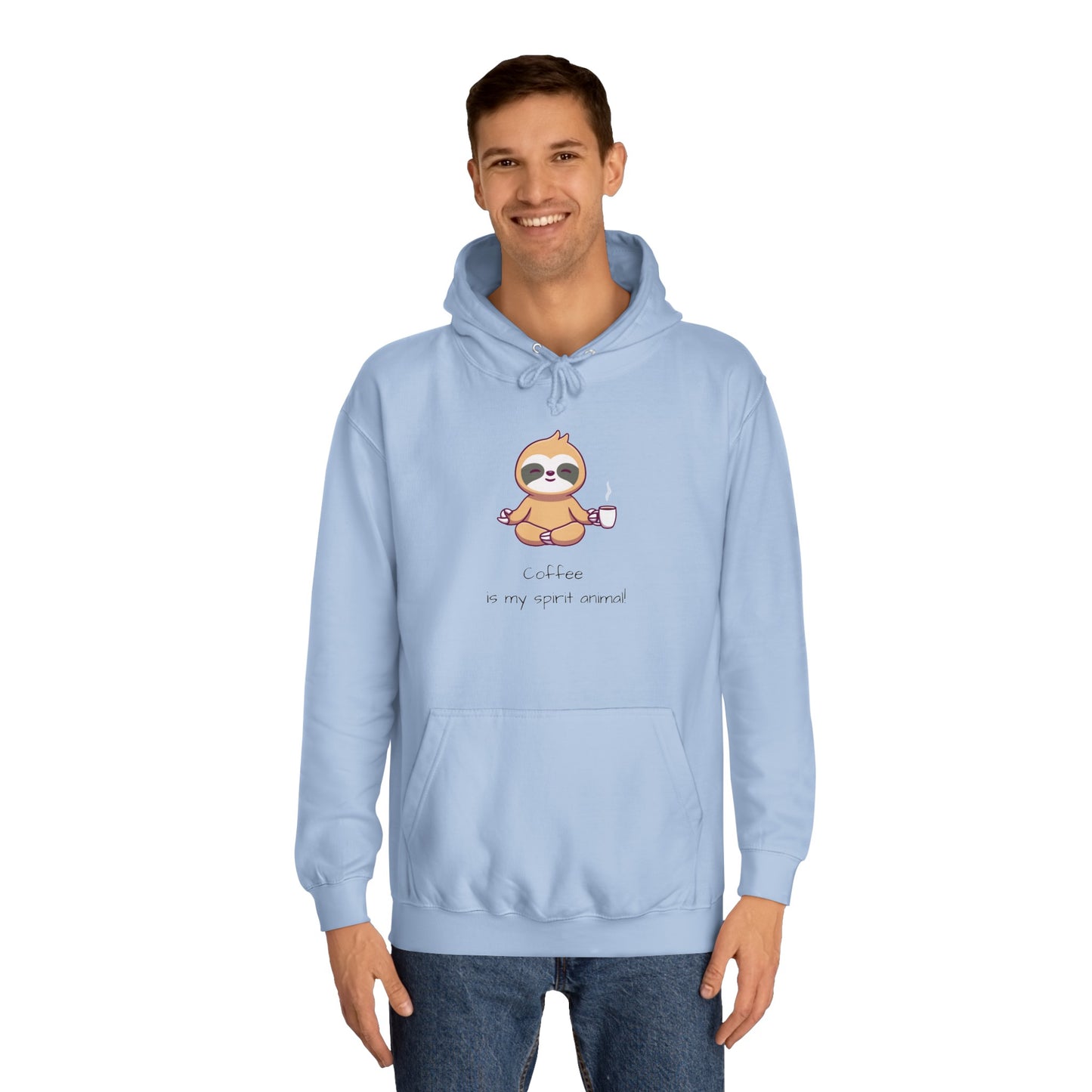 Sloth, Coffee Is My Spirit Animal, Hoodie, Sweatshirt, Sweater, Woman's, Animals