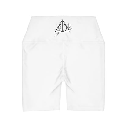 Deathly Hallows, High Waisted Yoga Shorts, Harry Potter, Women Clothing, Workout, Active Wear,