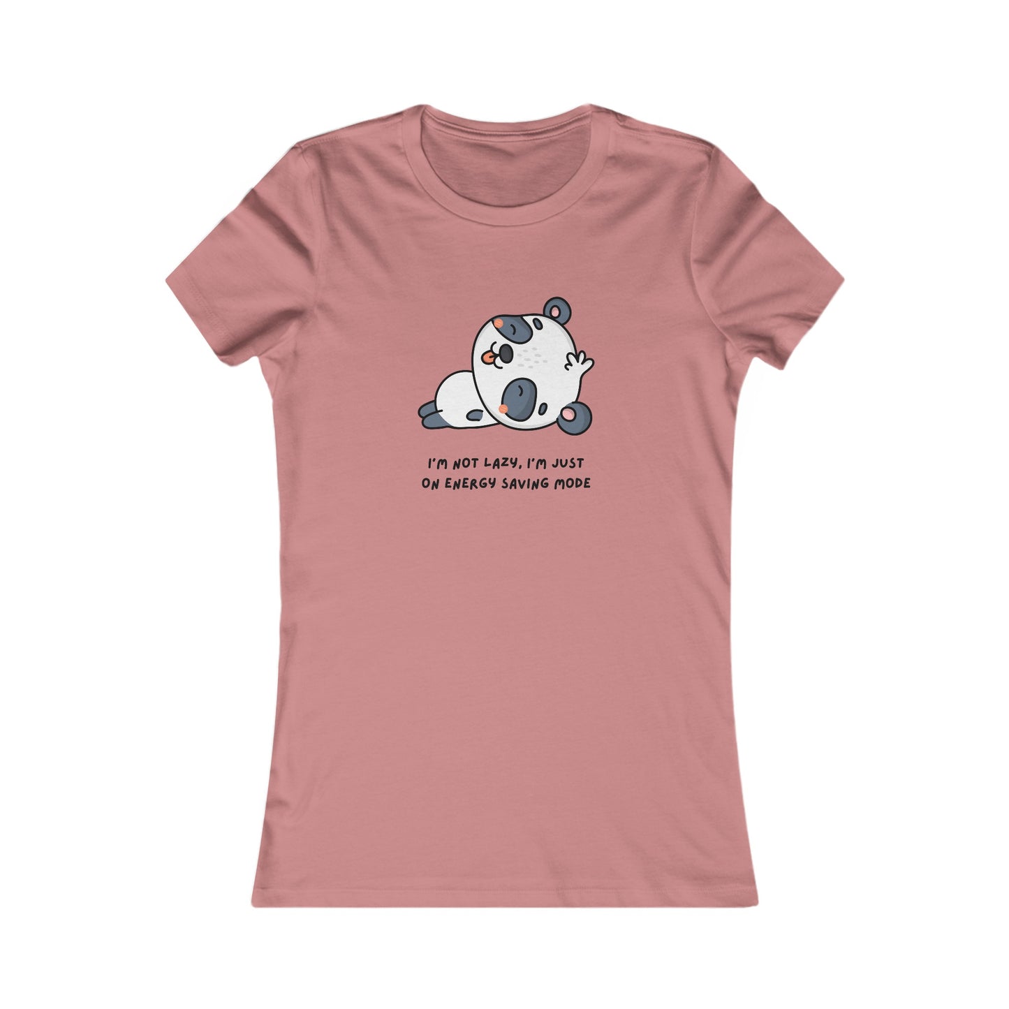 Panda, Women's Favorite Tee, I'm Not Lazy I'm Just On Energy Saving Mode, Animals, T-Shirt, Girls, Anime,