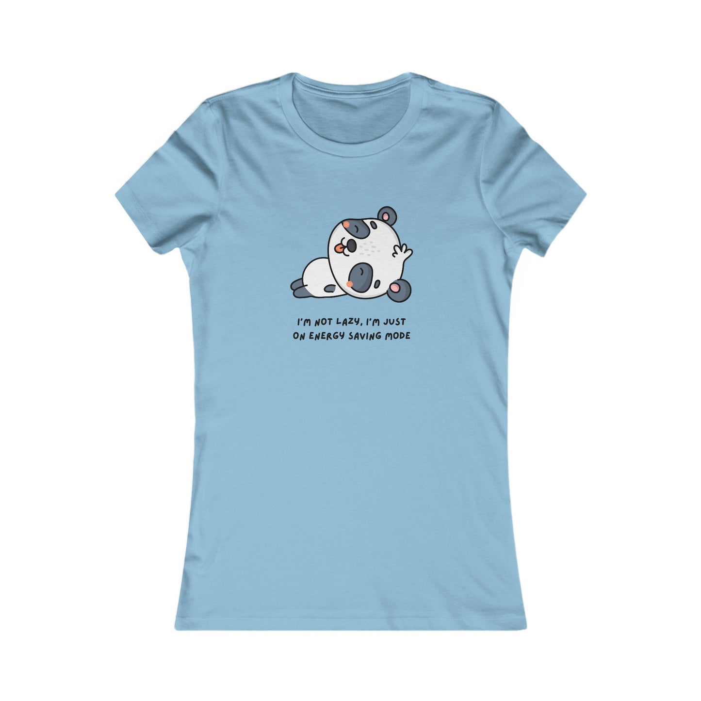 Panda, Women's Favorite Tee, I'm Not Lazy I'm Just On Energy Saving Mode, Animals, T-Shirt, Girls, Anime,