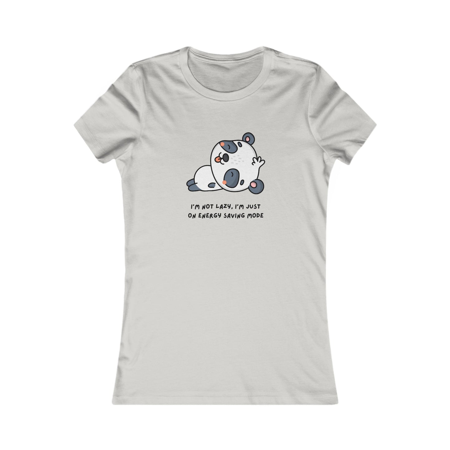 Panda, Women's Favorite Tee, I'm Not Lazy I'm Just On Energy Saving Mode, Animals, T-Shirt, Girls, Anime,