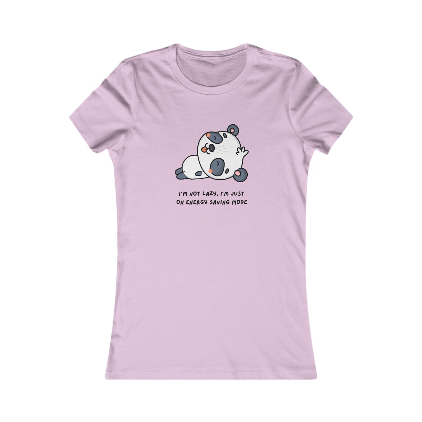 Panda, Women's Favorite Tee, I'm Not Lazy I'm Just On Energy Saving Mode, Animals, T-Shirt, Girls, Anime,