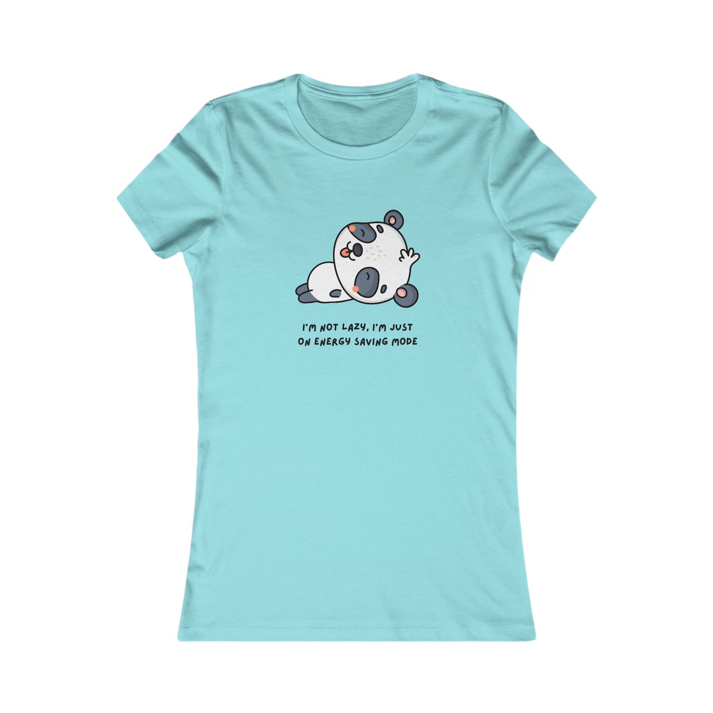 Panda, Women's Favorite Tee, I'm Not Lazy I'm Just On Energy Saving Mode, Animals, T-Shirt, Girls, Anime,