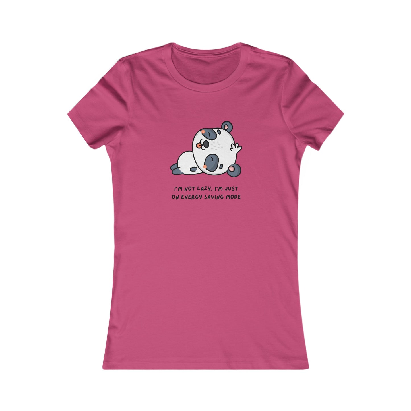 Panda, Women's Favorite Tee, I'm Not Lazy I'm Just On Energy Saving Mode, Animals, T-Shirt, Girls, Anime,