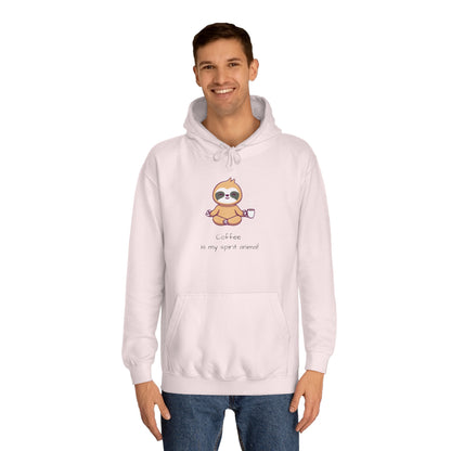 Sloth, Coffee Is My Spirit Animal, Hoodie, Sweatshirt, Sweater, Woman's, Animals