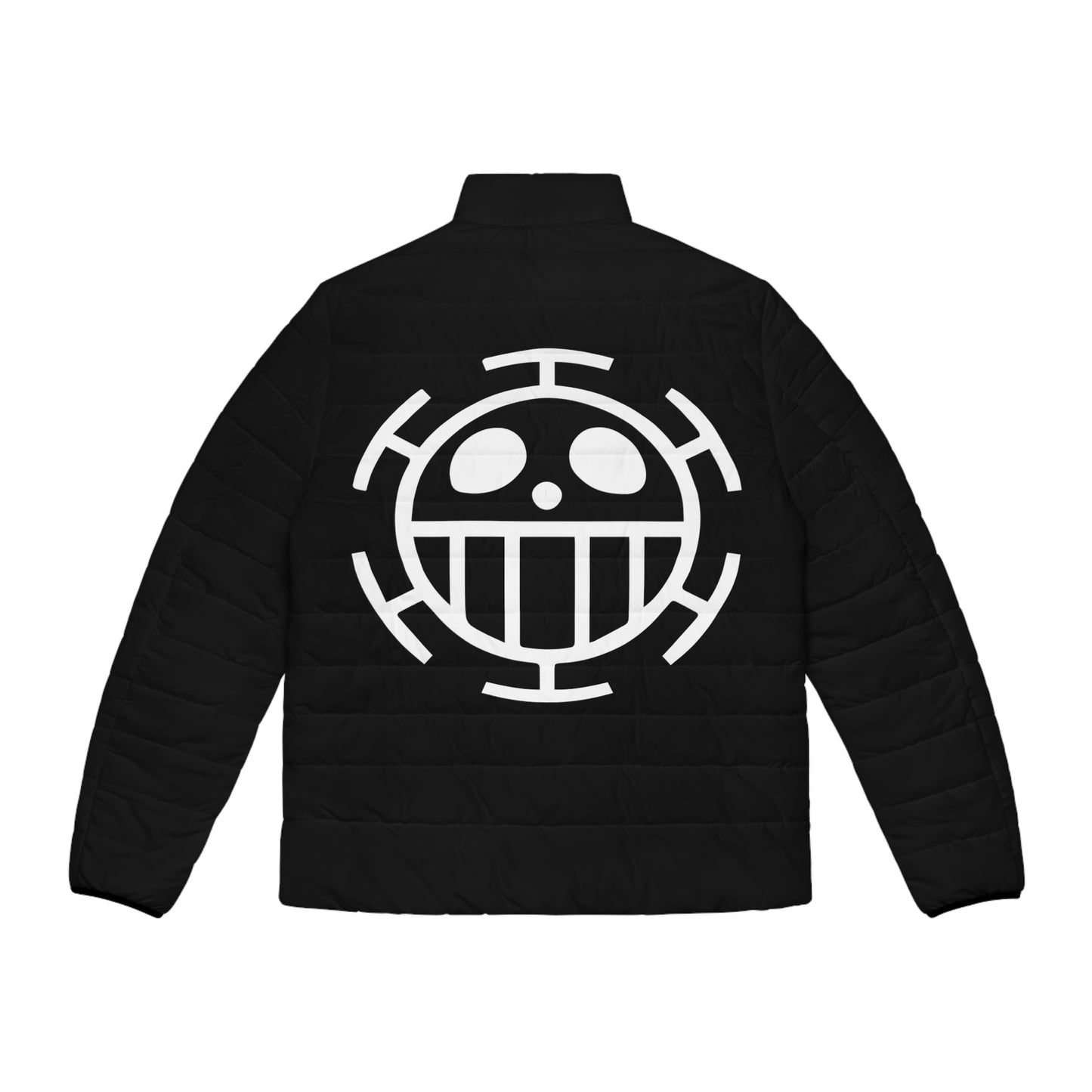 Heart Pirates, Men's Puffer Jacket, Trafalgar Law, One Piece, Anime, Winter Wear, Black Jacket,