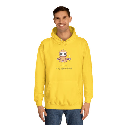 Sloth, Coffee Is My Spirit Animal, Hoodie, Sweatshirt, Sweater, Woman's, Animals