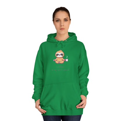 Sloth, Coffee Is My Spirit Animal, Hoodie, Sweatshirt, Sweater, Woman's, Animals