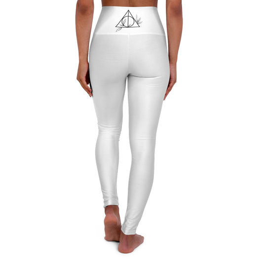 Deathly Hallows, High Waisted Yoga Leggings, Harry Potter, Sports, Active Wear,